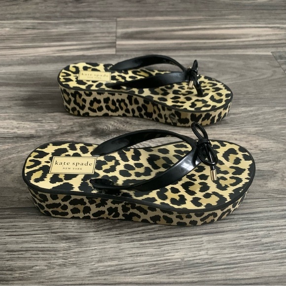 kate spade cheetah platformflip flops - Picture 5 of 7
